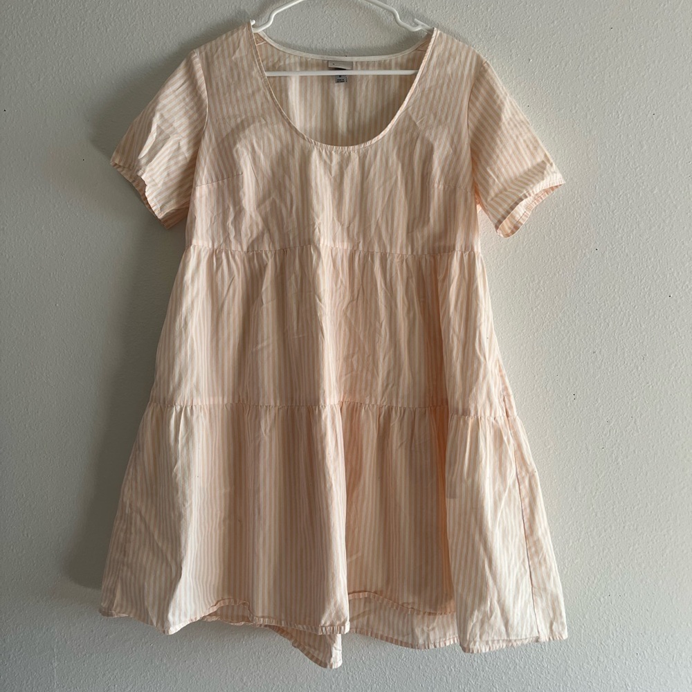a new day woman’s Dress in Peach Stripes